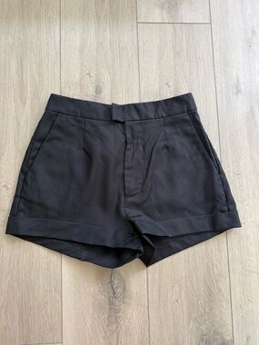 DSQUARED2 Black Silk Blend Tailored Shorts. Size 38. Very good condition